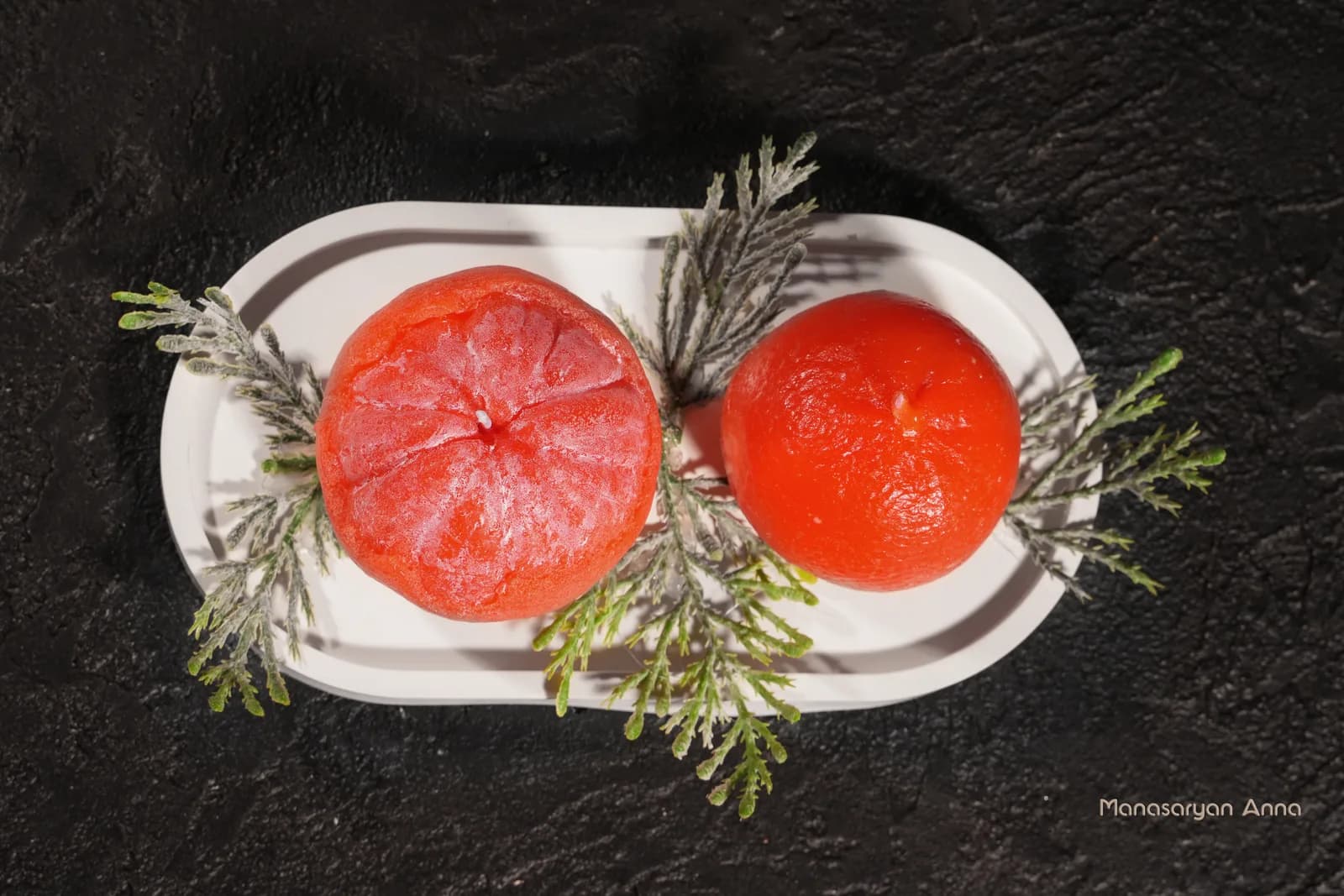 Мандарины на блюде — ракурс 4